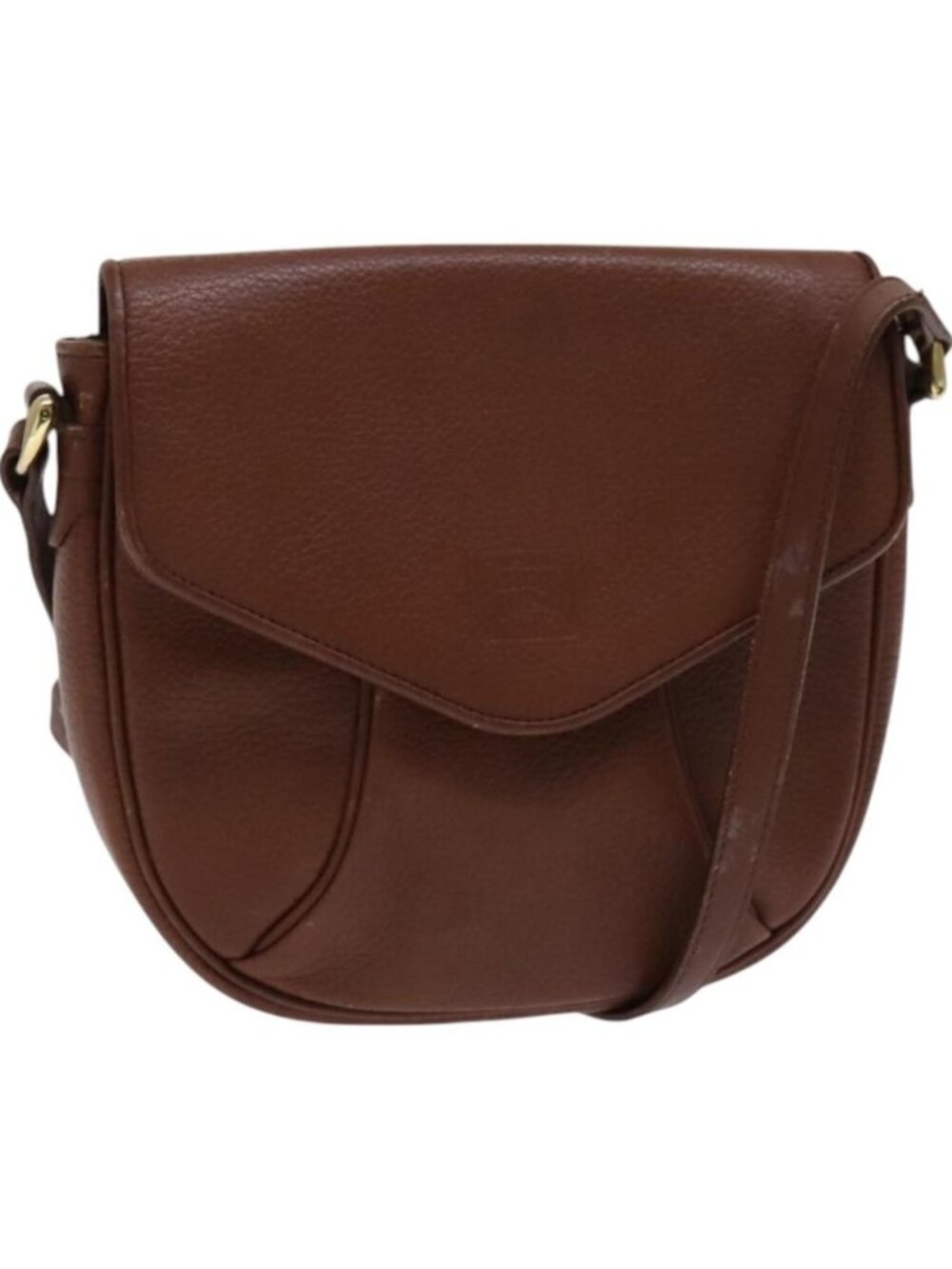 Burberrys Shoulder Bag Leather Brown